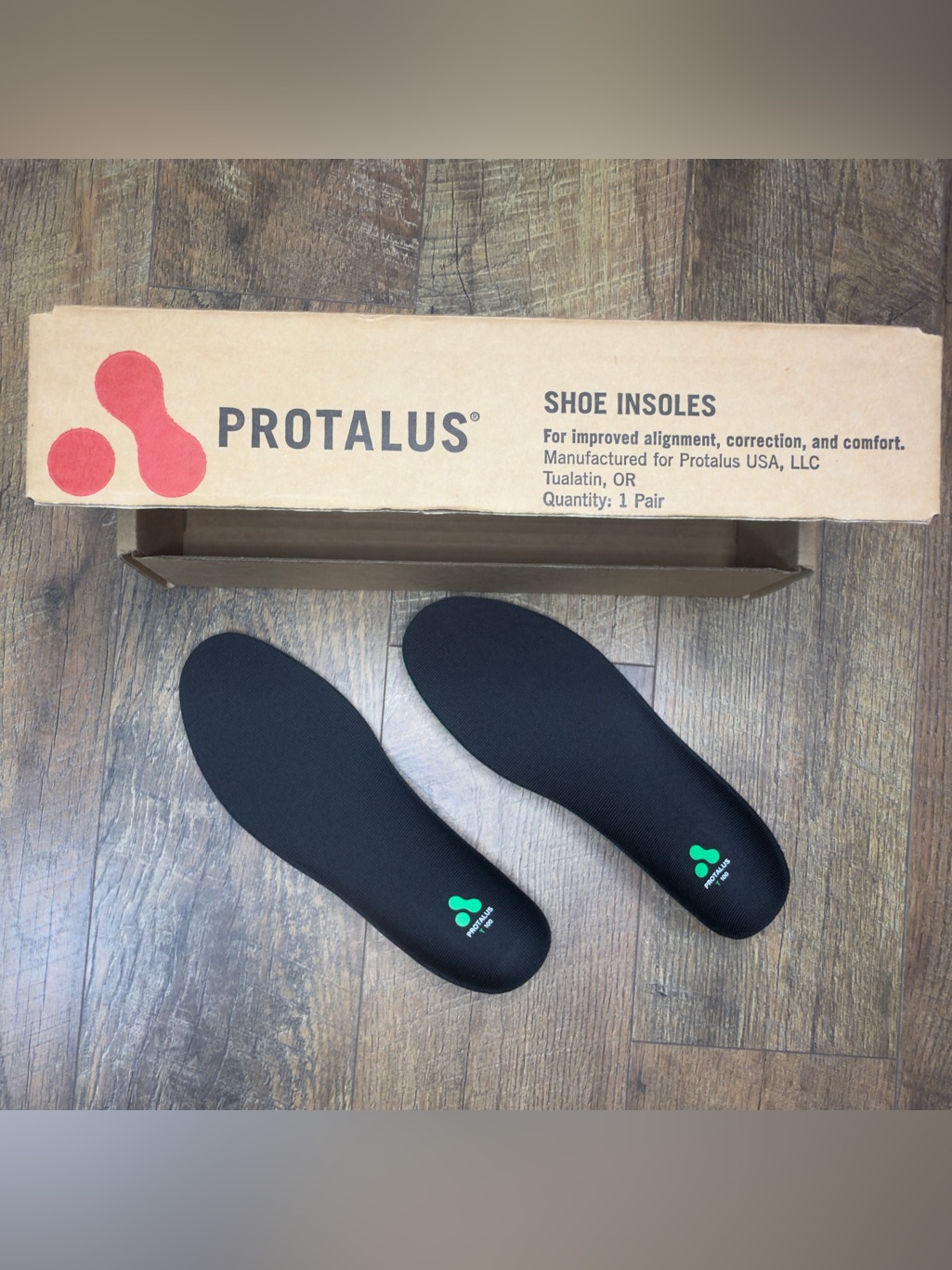 Protalus T 100 Premium Shoe Insoles Alignment Orthotic Inserts M7.5 / W9 Nib